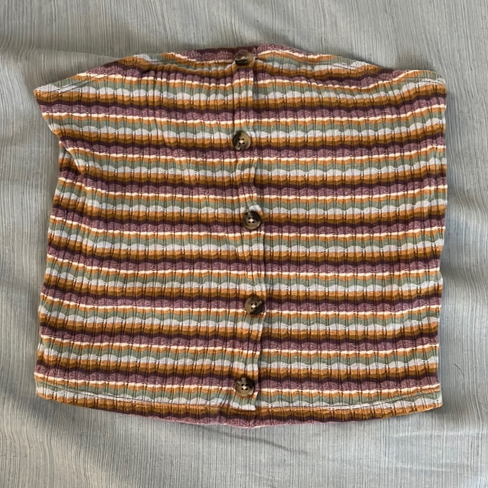 Striped tube top